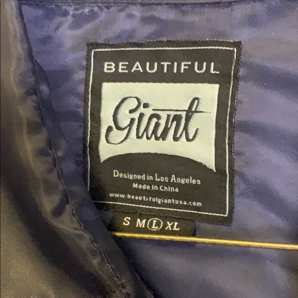 Beautiful Giant - Blue ‘Coach’ Style Mens L Jacket - Picture 4 of 8